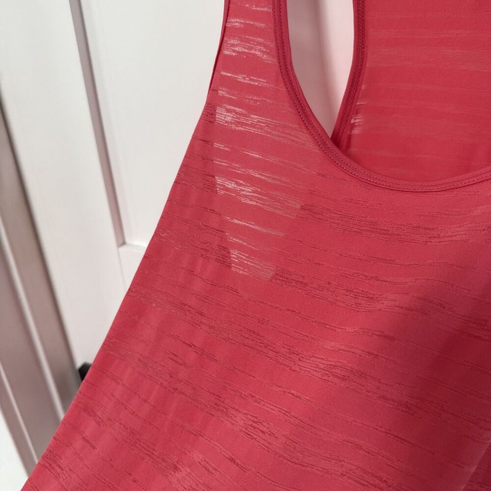 Nike Dri-fit Tank Size Medium Pink burnout top super cute - Picture 5 of 7